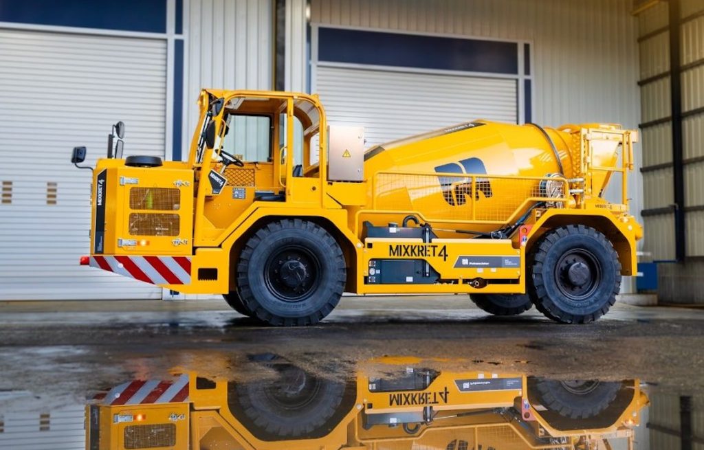 Putzmeister Underground presenta la Mixkret 4 noticias maquinaria