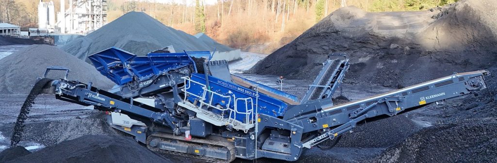 El cribado móvil de Kleemann para el reciclaje de asfalto en NWM noticias maquinaria