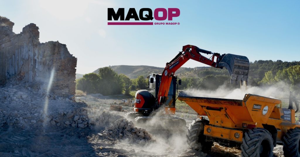 KAEX de GRUPO MAQOP en una intervención arqueológica noticIas maquinaria