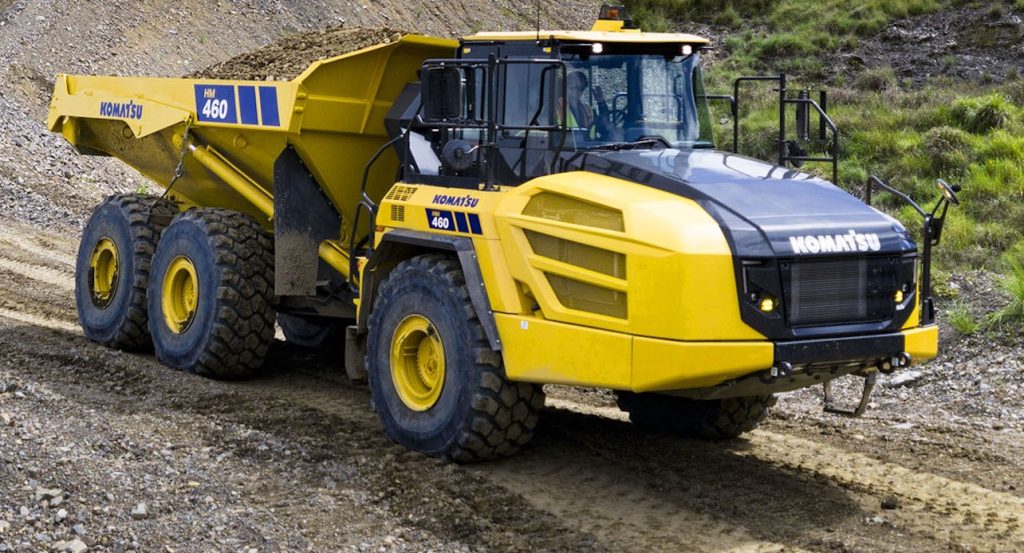Komatsu presenta el dumper articulado HM460-6 noticias maquinaria