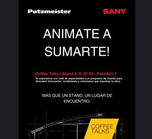 SANY Iberia presenta sus “Coffee Talks” en SMOPYC noticIas maquinaria