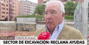 AMAEXCO en Telemadrid sobre la grave situación que atraviesan las empresas del sector noticias maquinaria