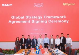 Epiroc y SANY Group firman una alianza global noticias maquinaria