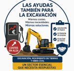 FENAEX reclama ampliación de las ayudas energéticas al sector de la excavación