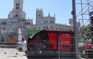 Loxam garantiza suministro eléctrico visita Papa León XIV Madrid noticias maquinaria