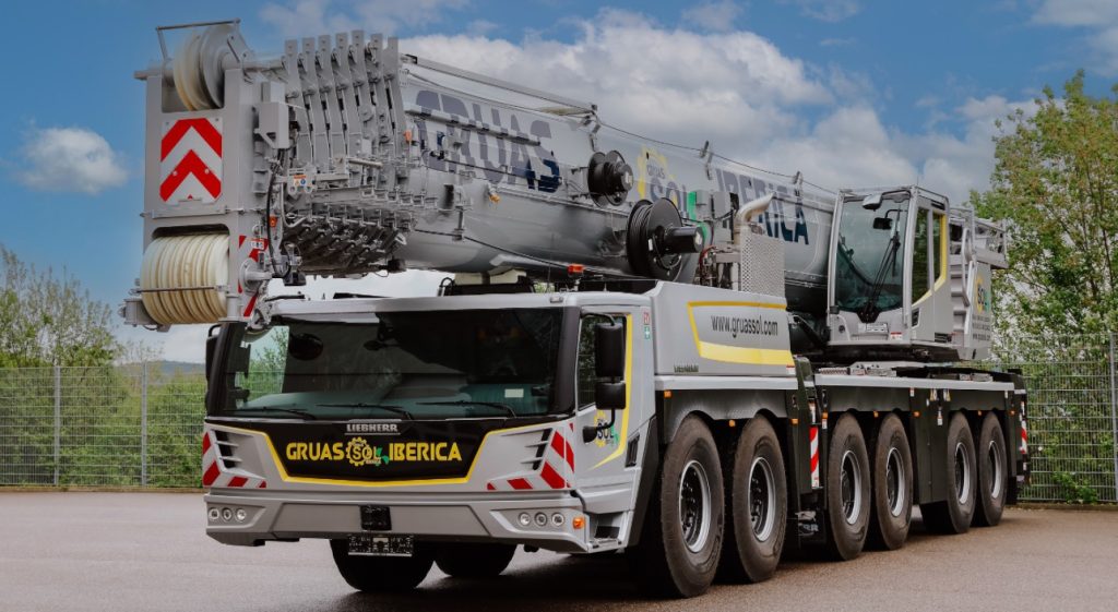 Grúas Sol Ibérica incorpora primera grúa móvil Liebherr LTM 1300-6.4 noticias maquinaria