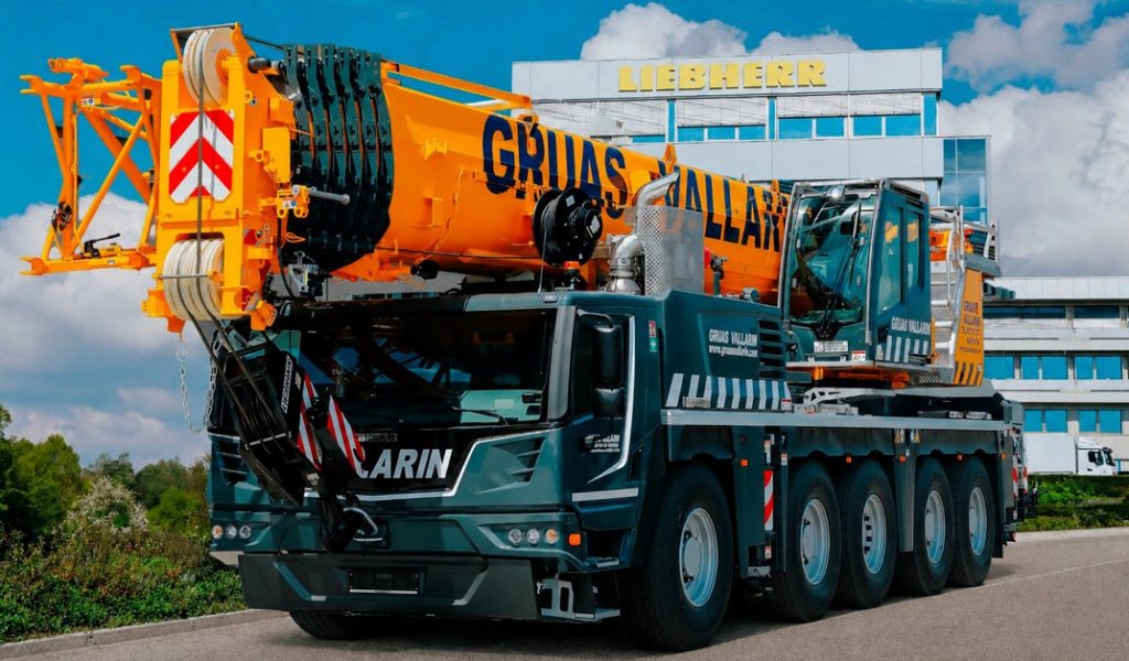 Grúas Vallarín incorpora una grúa Liebherr LTM 1150-5.4 de 150 t noticias maquinaria