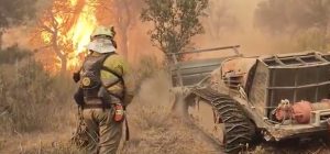 Maquinaria de Energreen Ibérica en las labores contra los incendios forestales noticias maquinaria