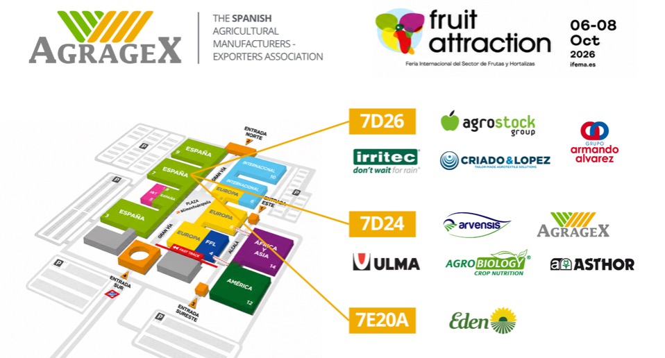 AGRAGEX impulsa la tecnología agroalimentaria española en Fruit Attraction 2027 noticias maquinaria