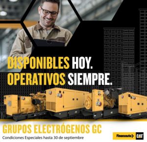 Finanzauto destaca la disponibilidad y fiabilidad de grupos electrógenos GC Cat noticias maquinaria