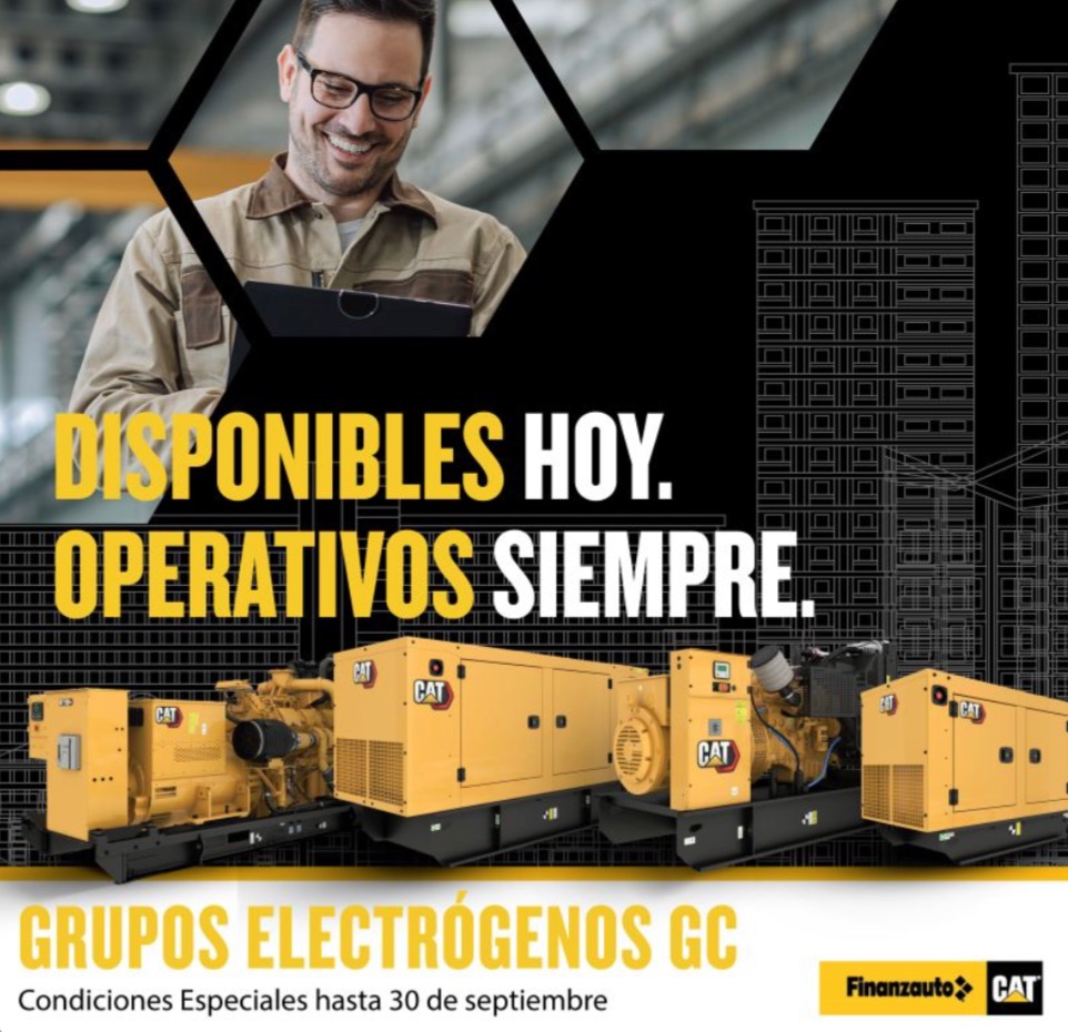 Finanzauto destaca la disponibilidad y fiabilidad de grupos electrógenos GC Cat noticias maquinaria