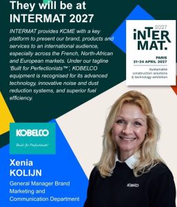 Kobelco confirma su participación en INTERMAT París 2027 noticias maquinaria