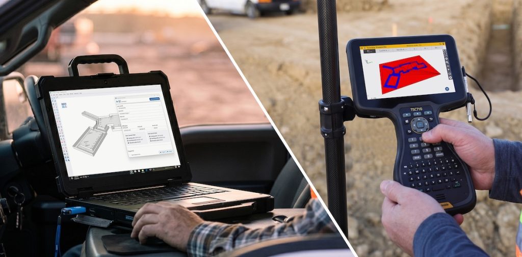 Trimble conecta el modelado 3D con el replanteo y el movimiento de tierras noticias maquinaria