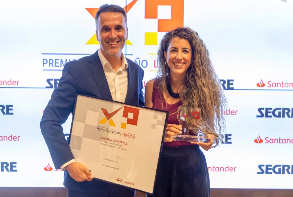 Arcusin recibe el Premio Pyme del Año 2026 de Lleida noticias maquinaria