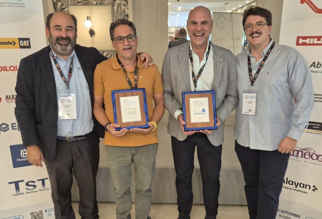 Demoliciones Borraz recibe dos Premios AEDED 2026 noticias maquinaria