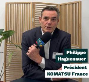 Komatsu Francia sobre la descarbonización y digitalización en Intermat noticias maquinaria