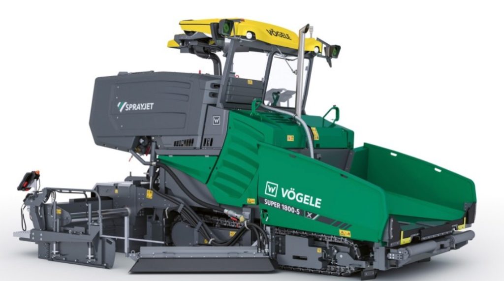 Vögele presenta la nueva extendedora SUPER 1800-5 X SprayJet noticias maquinaria