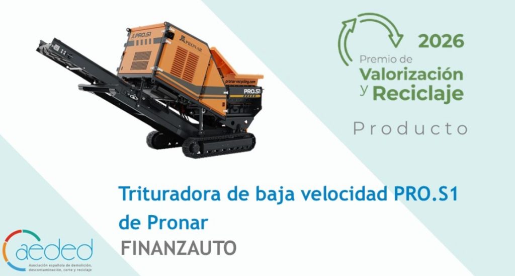 Finanzauto presenta la trituradora Pronar PRO.S1 a los Premios AEDED 2026 noticias maquinaria