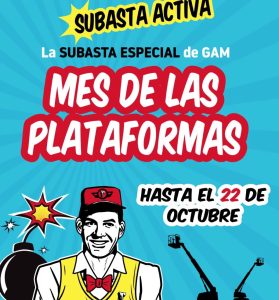 GAM lanza una subasta online de plataformas elevadoras de ocasión noticias maquinaria